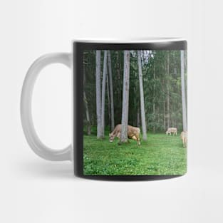 Cows in the forest Mug